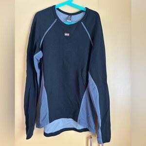 Black and Gray Cycling Base Layer